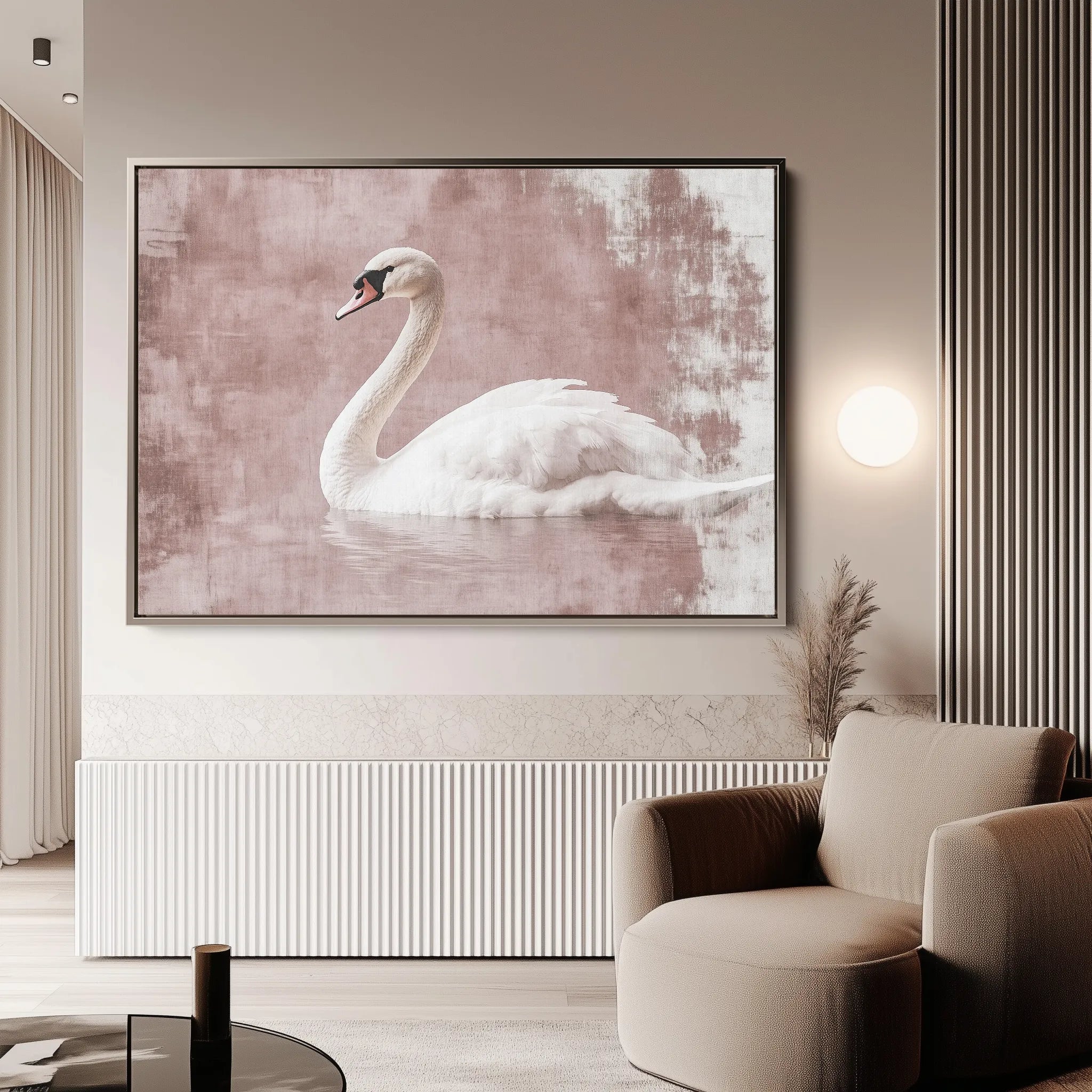 Animals 053 Canvas Art 18" x 24" / 45 x 60 cm / Black