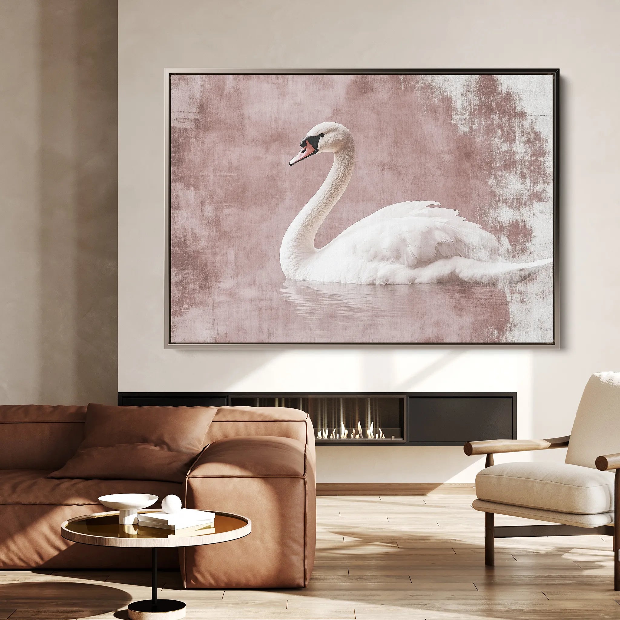 Animals 053 Canvas Art 18" x 24" / 45 x 60 cm / Black