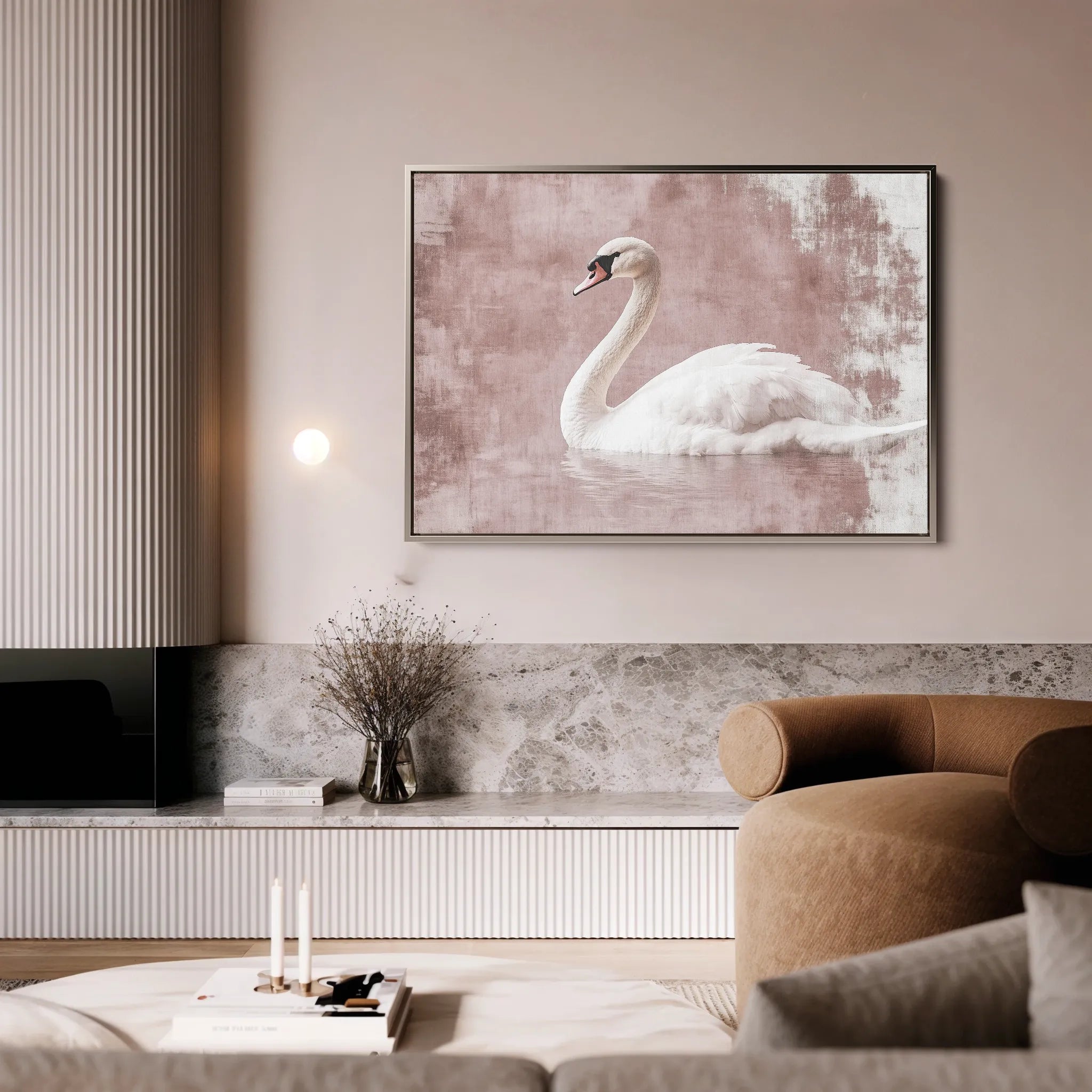 Animals 053 Canvas Art 18" x 24" / 45 x 60 cm / Black
