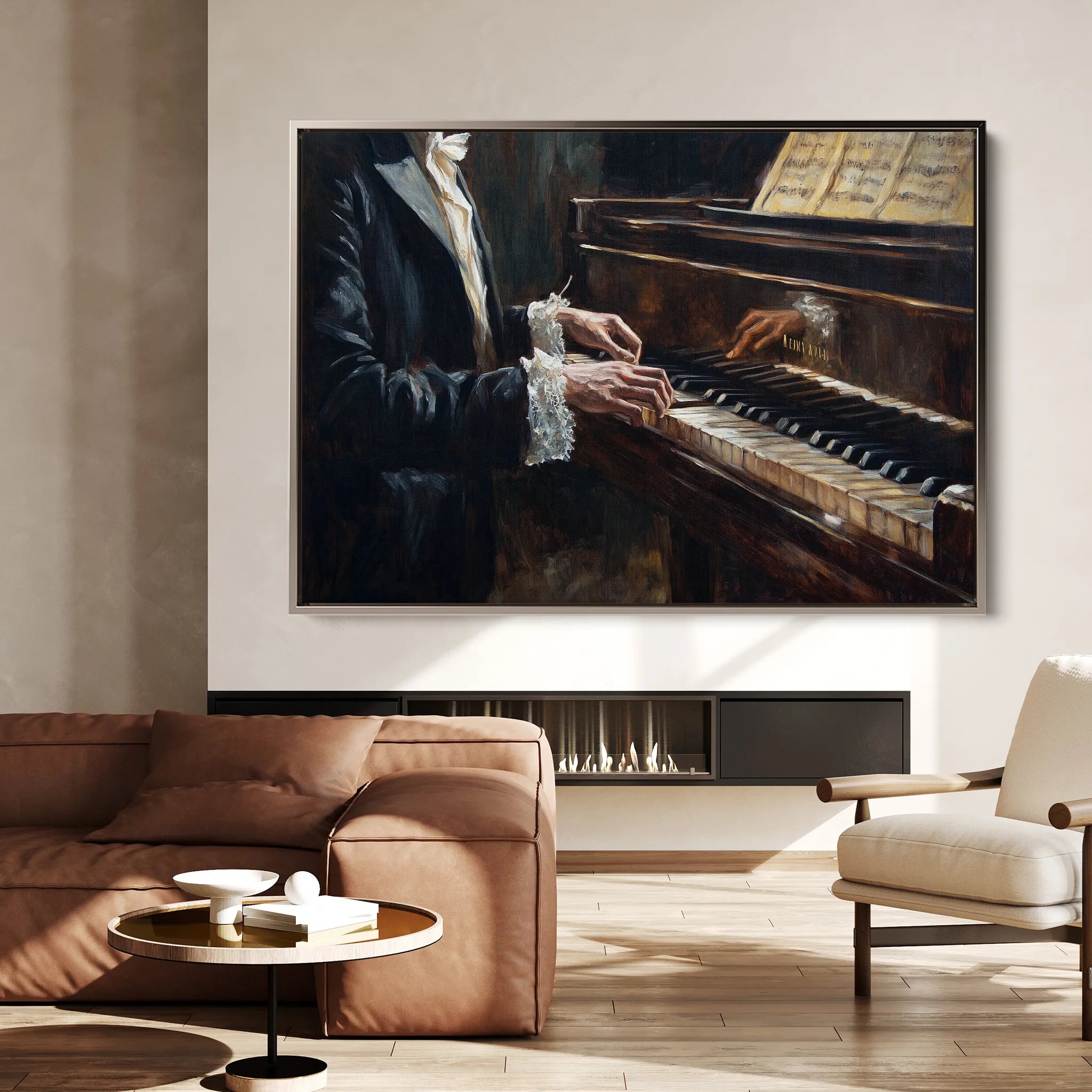 Classic 053 Canvas Art 18" x 24" / 45 x 60 cm / Black