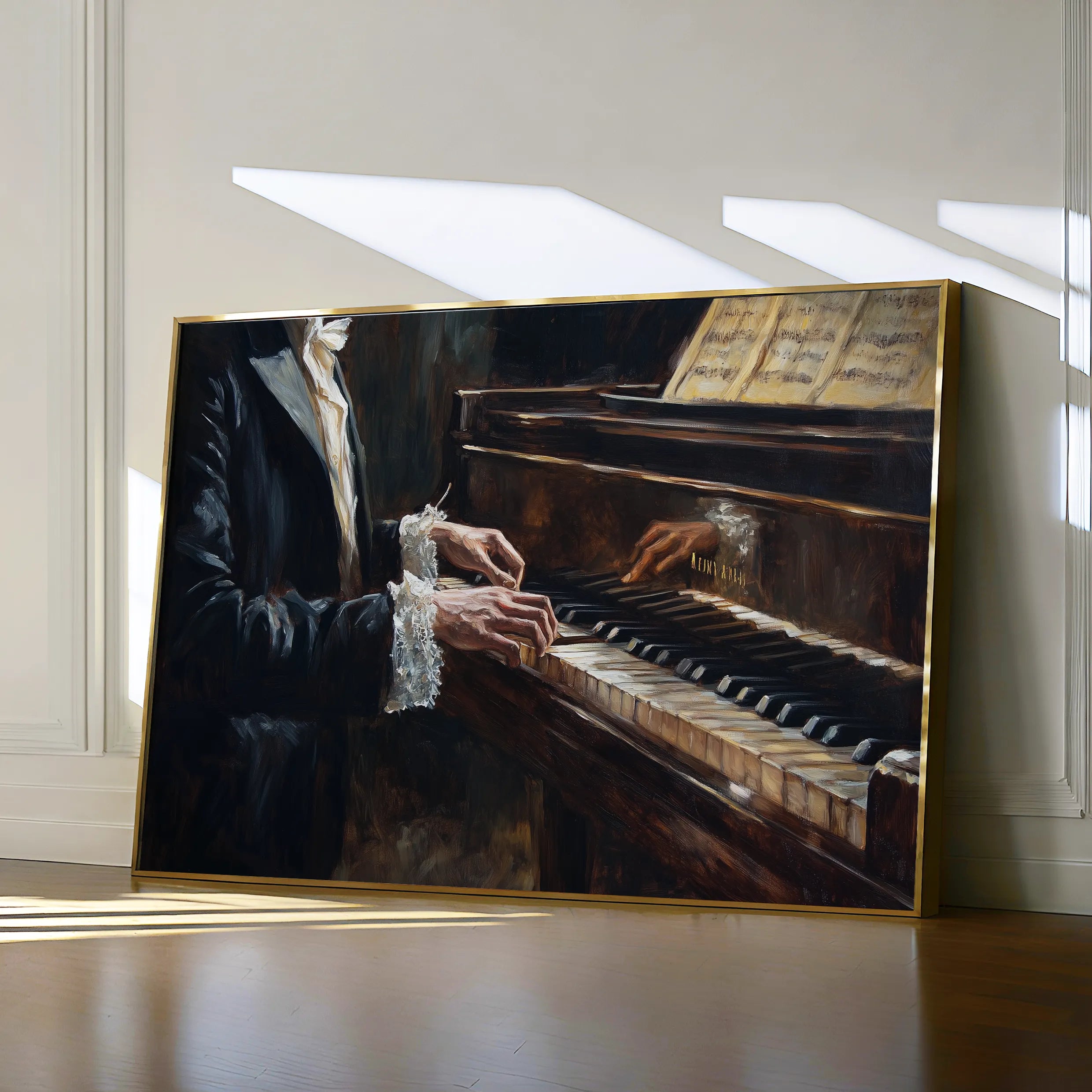 Classic 053 Canvas Art 18" x 24" / 45 x 60 cm / Black