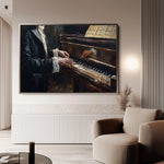 Classic 053 Canvas Art 18" x 24" / 45 x 60 cm / Black