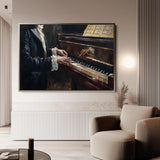 Classic 053 Canvas Art 18" x 24" / 45 x 60 cm / Black