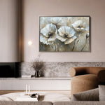 Floral 053 Canvas Art 18" x 24" / 45 x 60 cm / Black