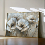 Floral 053 Canvas Art 60 x 40 cm / Black