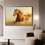 Horses 053 Canvas Art 18" x 24" / 45 x 60 cm / Black
