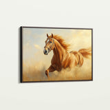 Horses 053 Canvas Art 18" x 24" / 45 x 60 cm / Black
