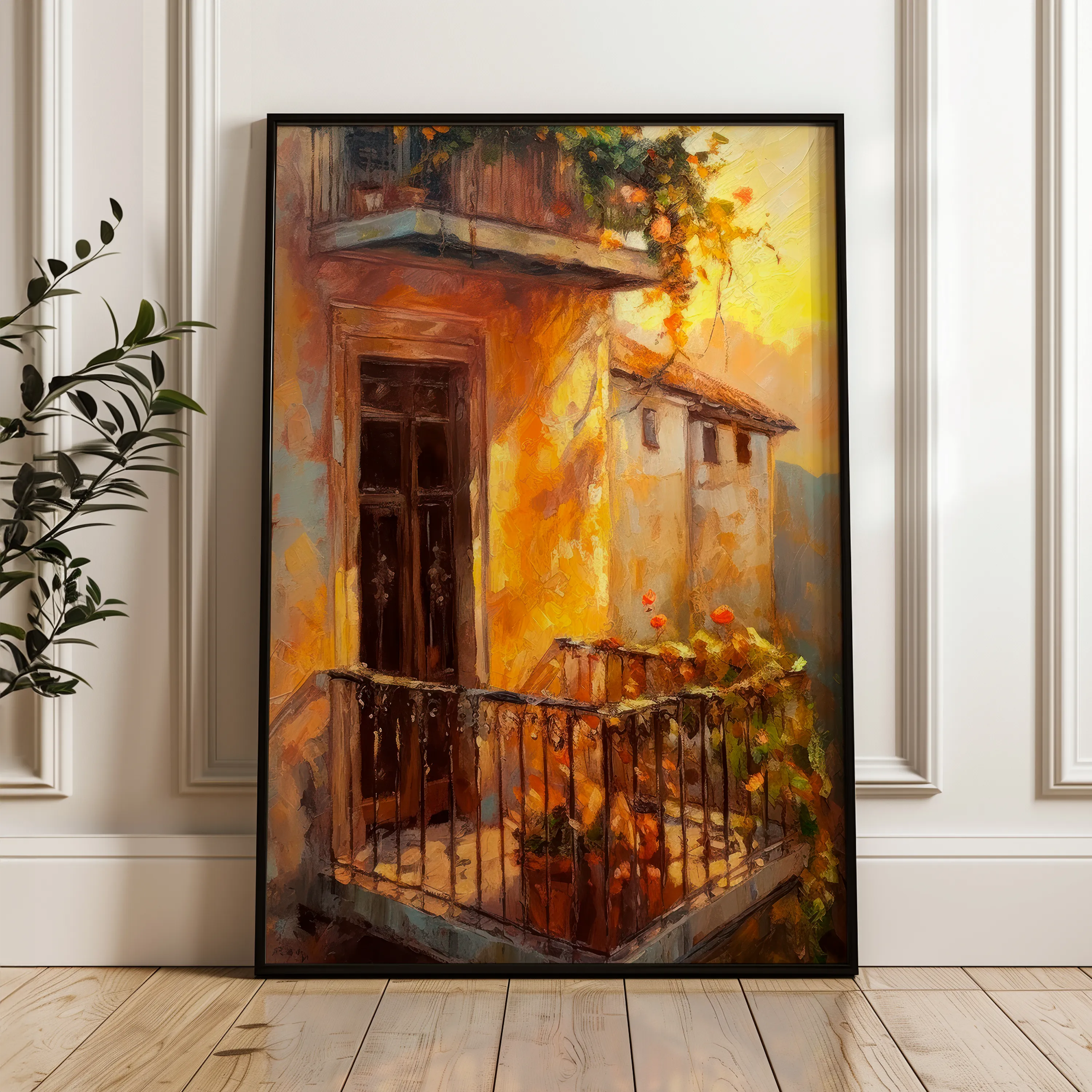 Landscape 053 Canvas Art 18" x 24" / 45 x 60 cm / Black