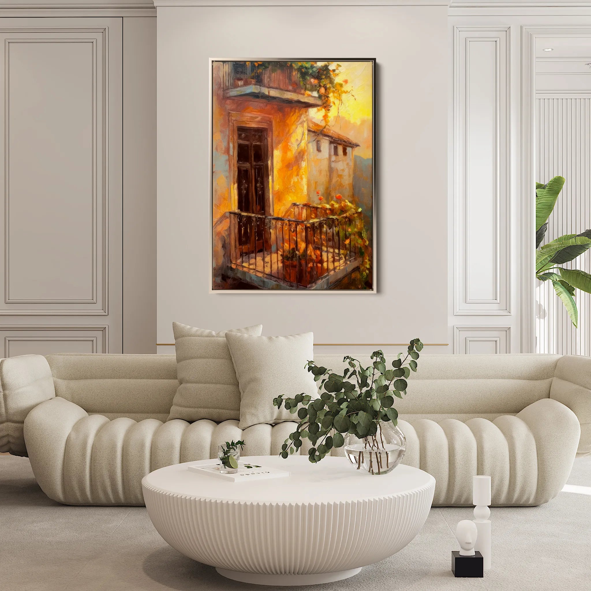 Landscape 053 Canvas Art 18" x 24" / 45 x 60 cm / Black