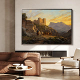 Orientalist 053 Canvas Art 18" x 24" / 45 x 60 cm / Black