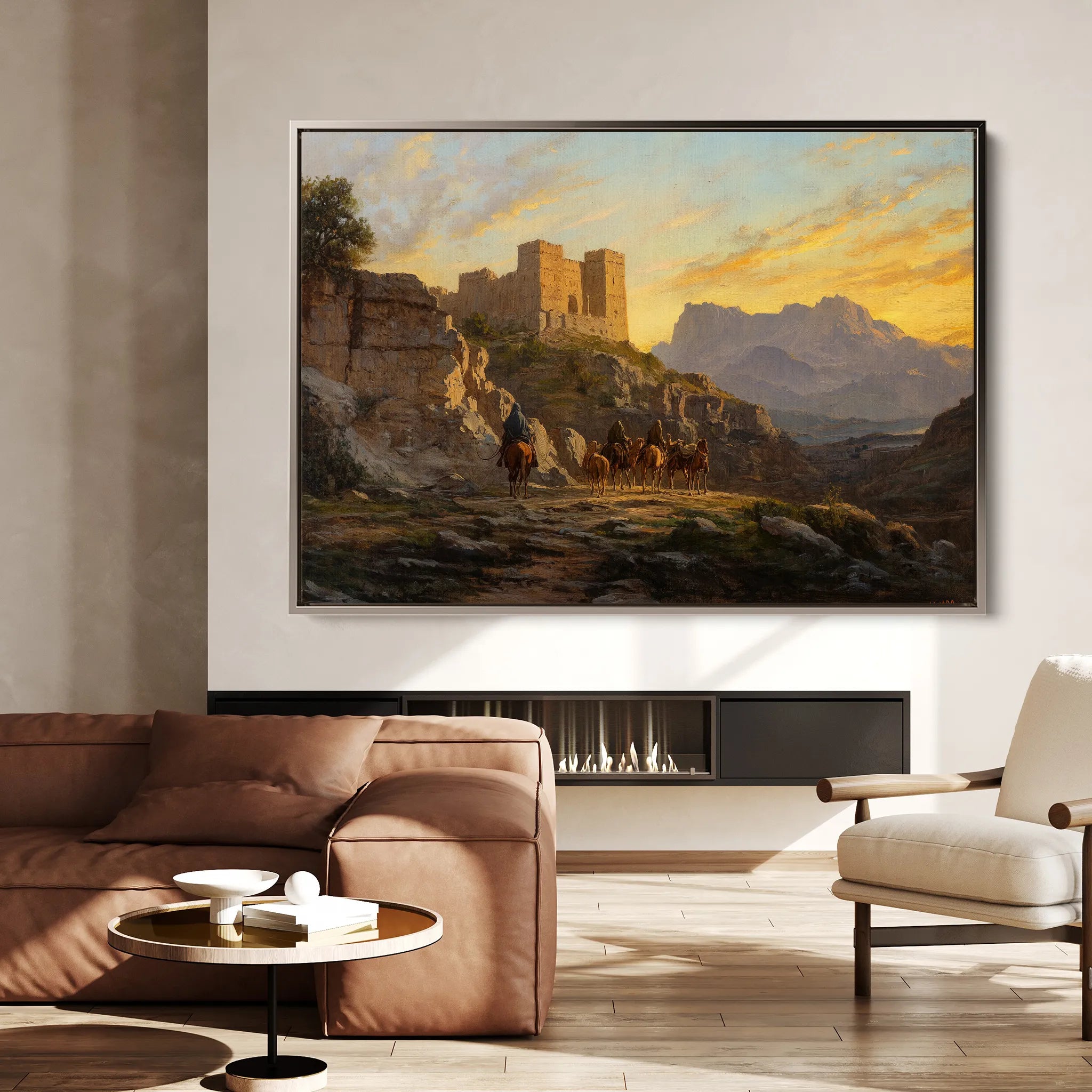 Orientalist 053 Canvas Art 18" x 24" / 45 x 60 cm / Black