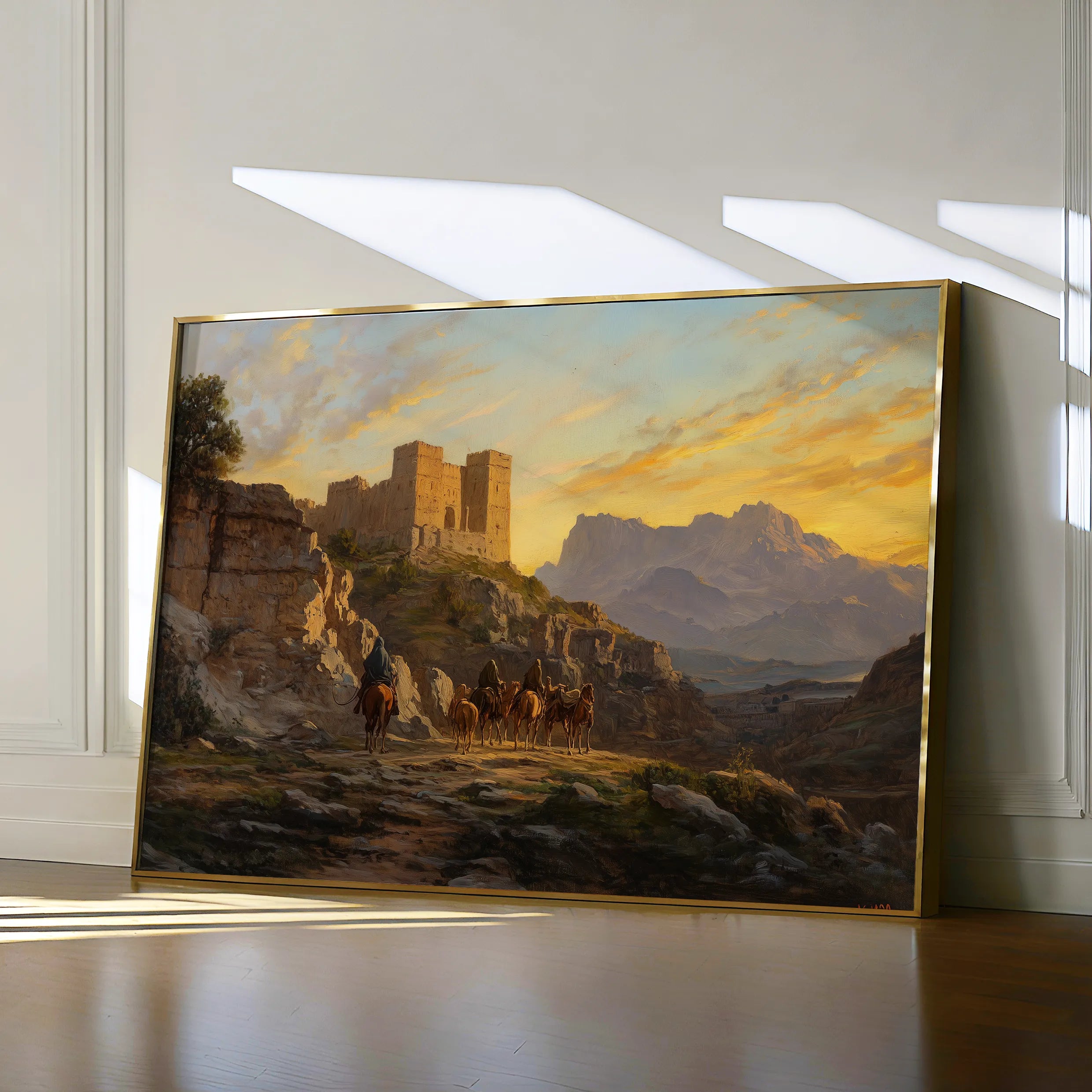 Orientalist 053 Canvas Art 18" x 24" / 45 x 60 cm / Black