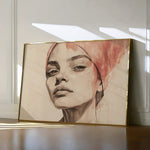 Portrait 053 Canvas Art 18" x 24" / 45 x 60 cm / Black