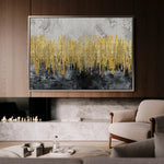 Abstract 054 Canvas Art 18" x 24" / 45 x 60 cm / Black