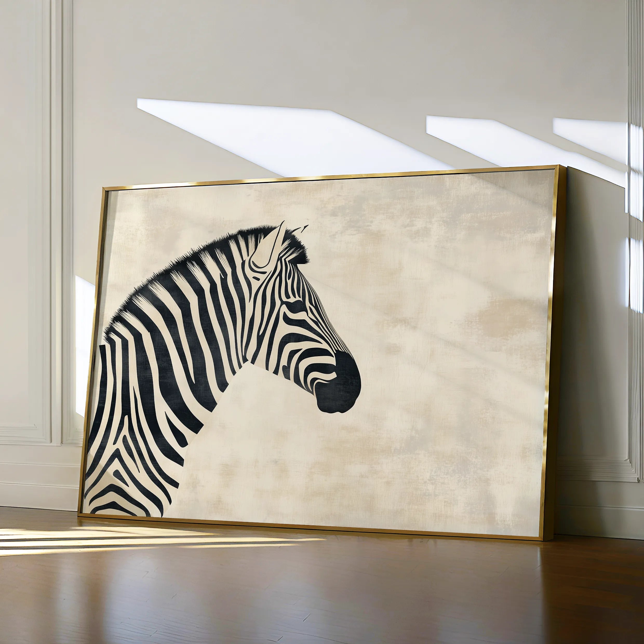 Animals 054 Canvas Art 18" x 24" / 45 x 60 cm / Black