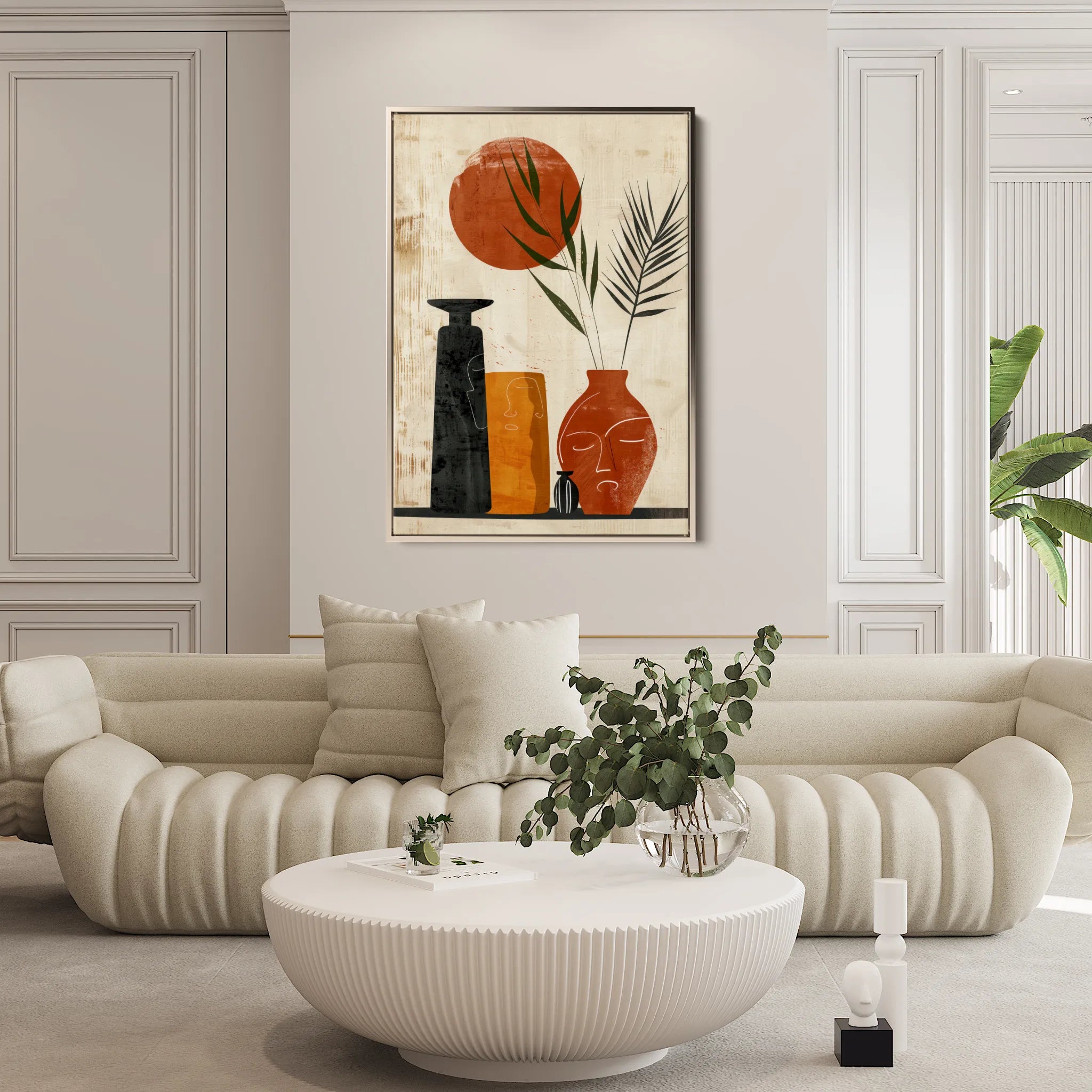Boho 054 Canvas Art 18" x 24" / 45 x 60 cm / Black