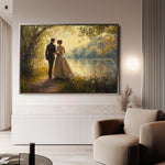 Classic 054 Canvas Art 18" x 24" / 45 x 60 cm / Black