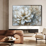 Floral 054 Canvas Art 18" x 24" / 45 x 60 cm / Black
