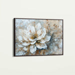 Floral 054 Canvas Art 60 x 40 cm / Black