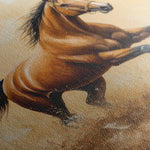 Horses 054 Canvas Art 18" x 24" / 45 x 60 cm / Black