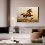 Horses 054 Canvas Art 60 x 40 cm / Black
