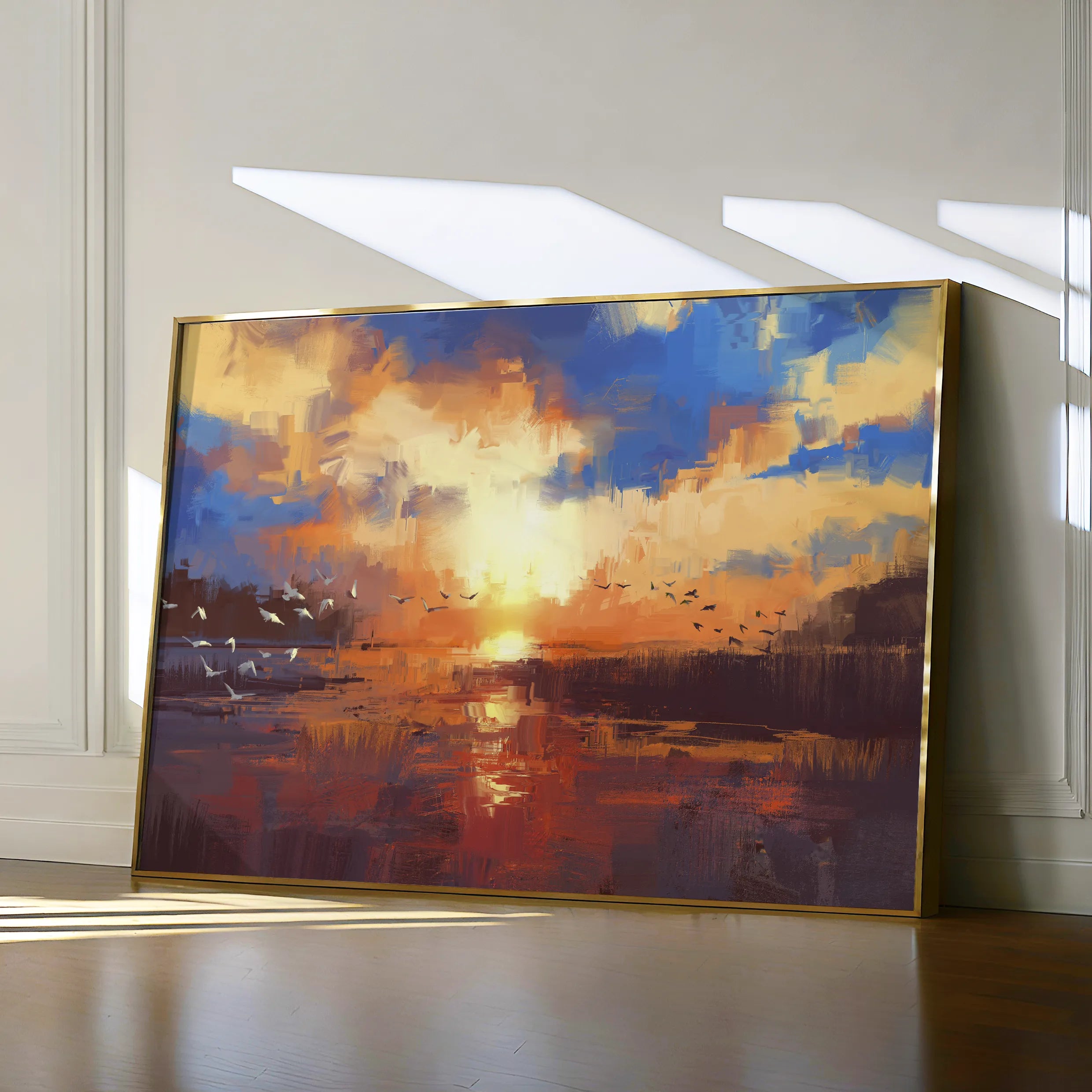 Landscape 054 Canvas Art 18" x 24" / 45 x 60 cm / Black