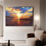 Landscape 054 Canvas Art 18" x 24" / 45 x 60 cm / Black