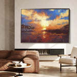 Landscape 054 Canvas Art 18" x 24" / 45 x 60 cm / Black