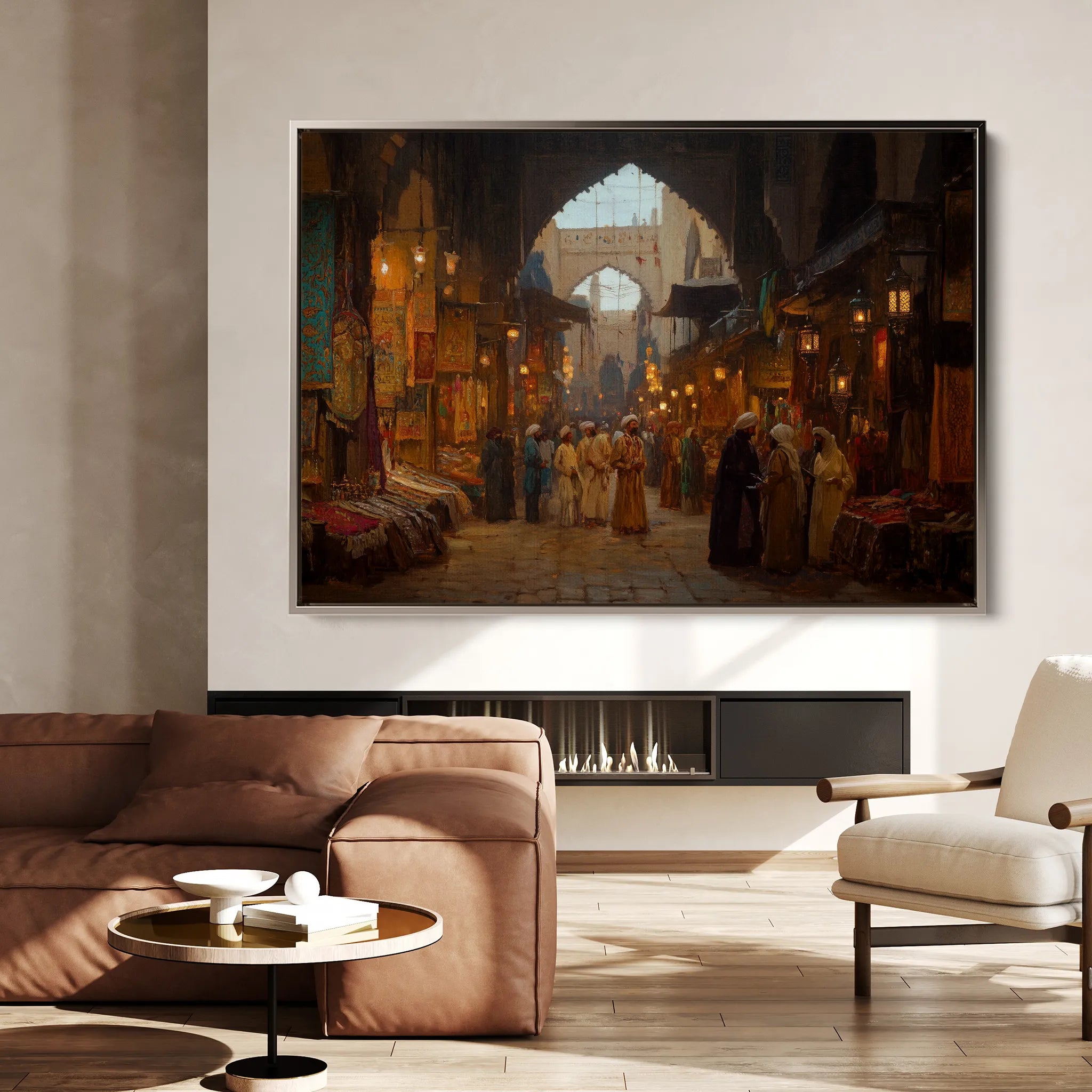 Orientalist 054 Canvas Art 18" x 24" / 45 x 60 cm / Black