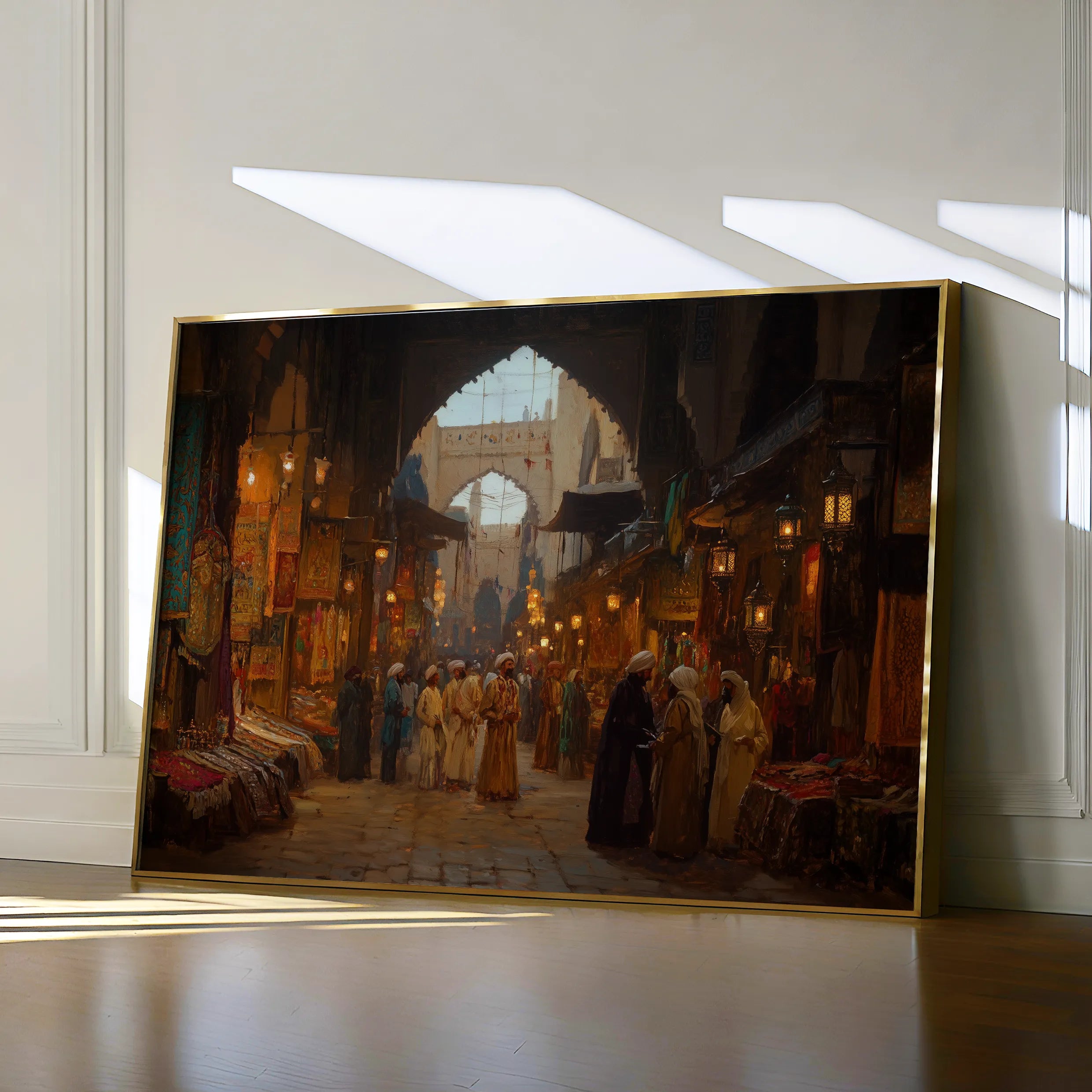 Orientalist 054 Canvas Art 18" x 24" / 45 x 60 cm / Black