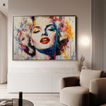 Portrait 054 Canvas Art 18" x 24" / 45 x 60 cm / Black