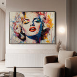 Portrait 054 Canvas Art 18" x 24" / 45 x 60 cm / Black