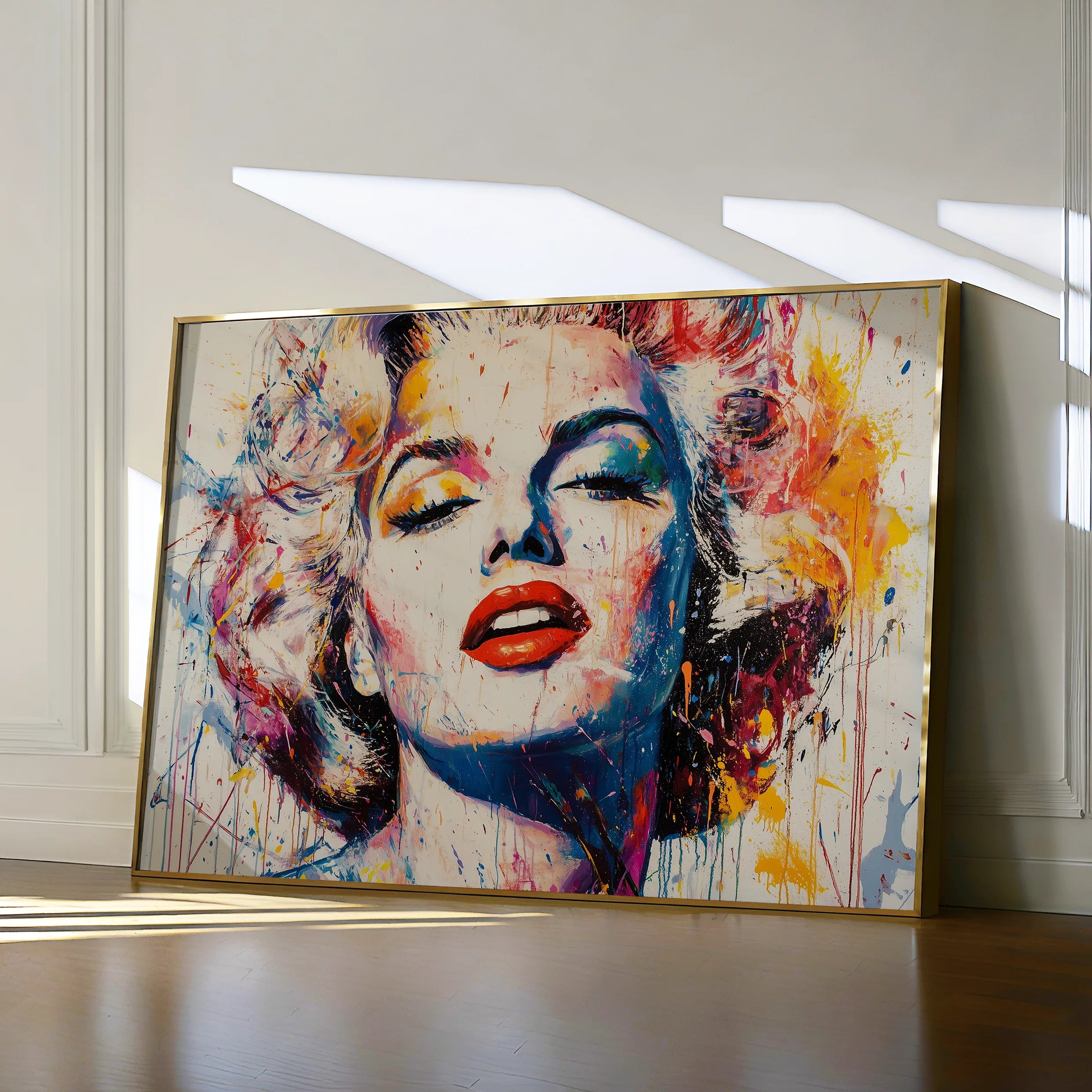 Portrait 054 Canvas Art 18" x 24" / 45 x 60 cm / Black
