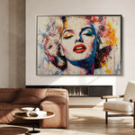 Portrait 054 Canvas Art 18" x 24" / 45 x 60 cm / Black