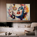 Portrait 054 Canvas Art 18" x 24" / 45 x 60 cm / Black