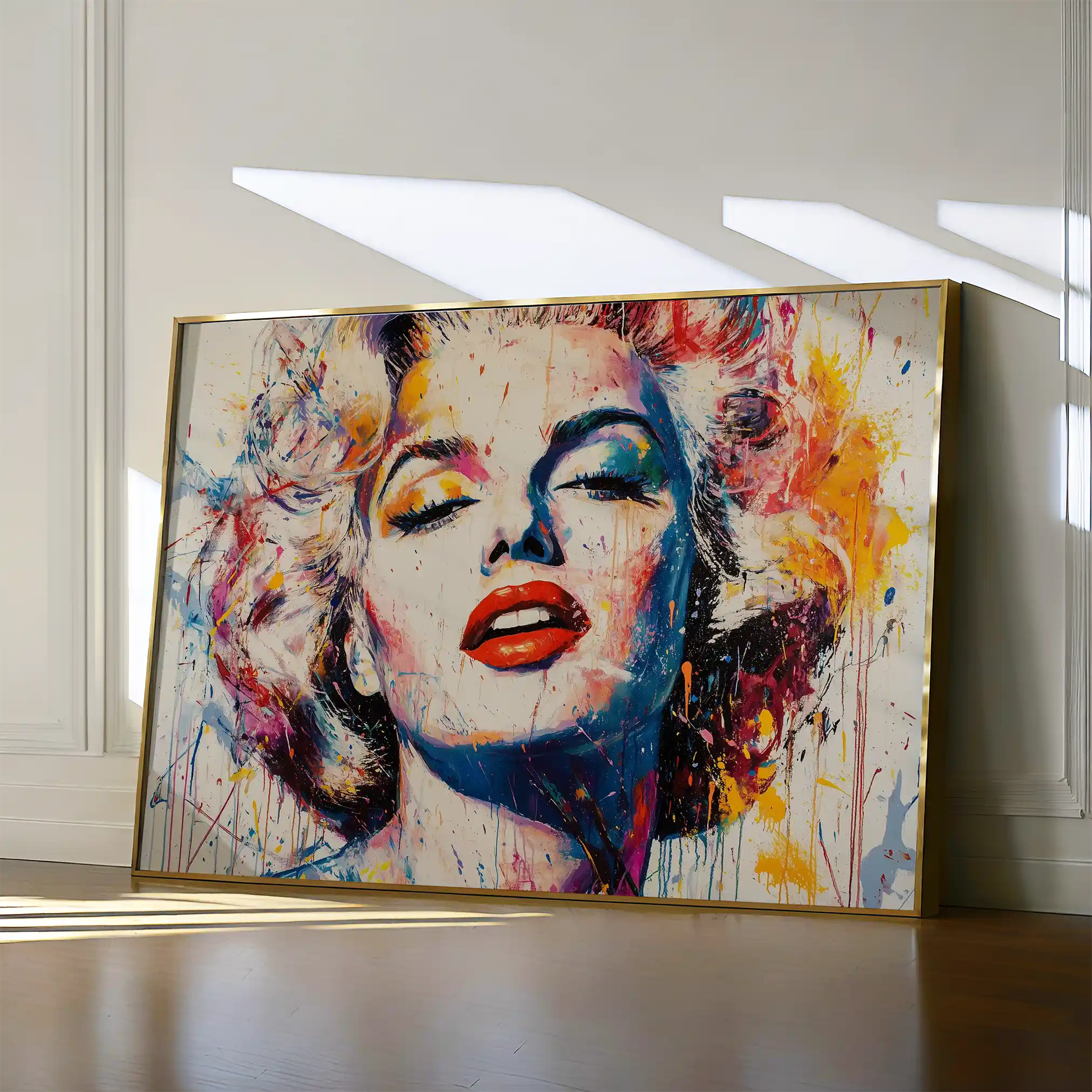 Portrait 054 Canvas Art 60 x 40 cm / Black