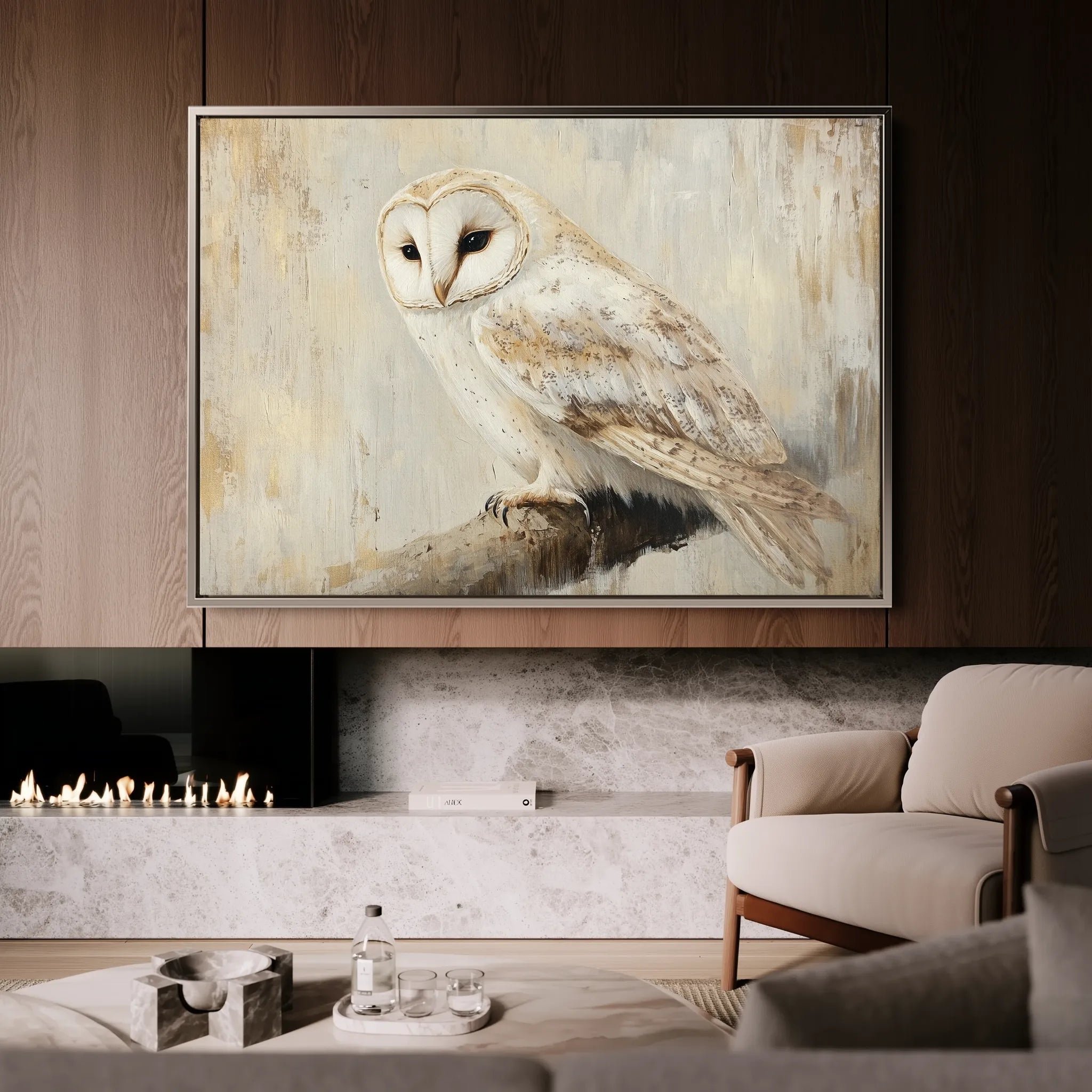 Animals 055 Canvas Art 18" x 24" / 45 x 60 cm / Black