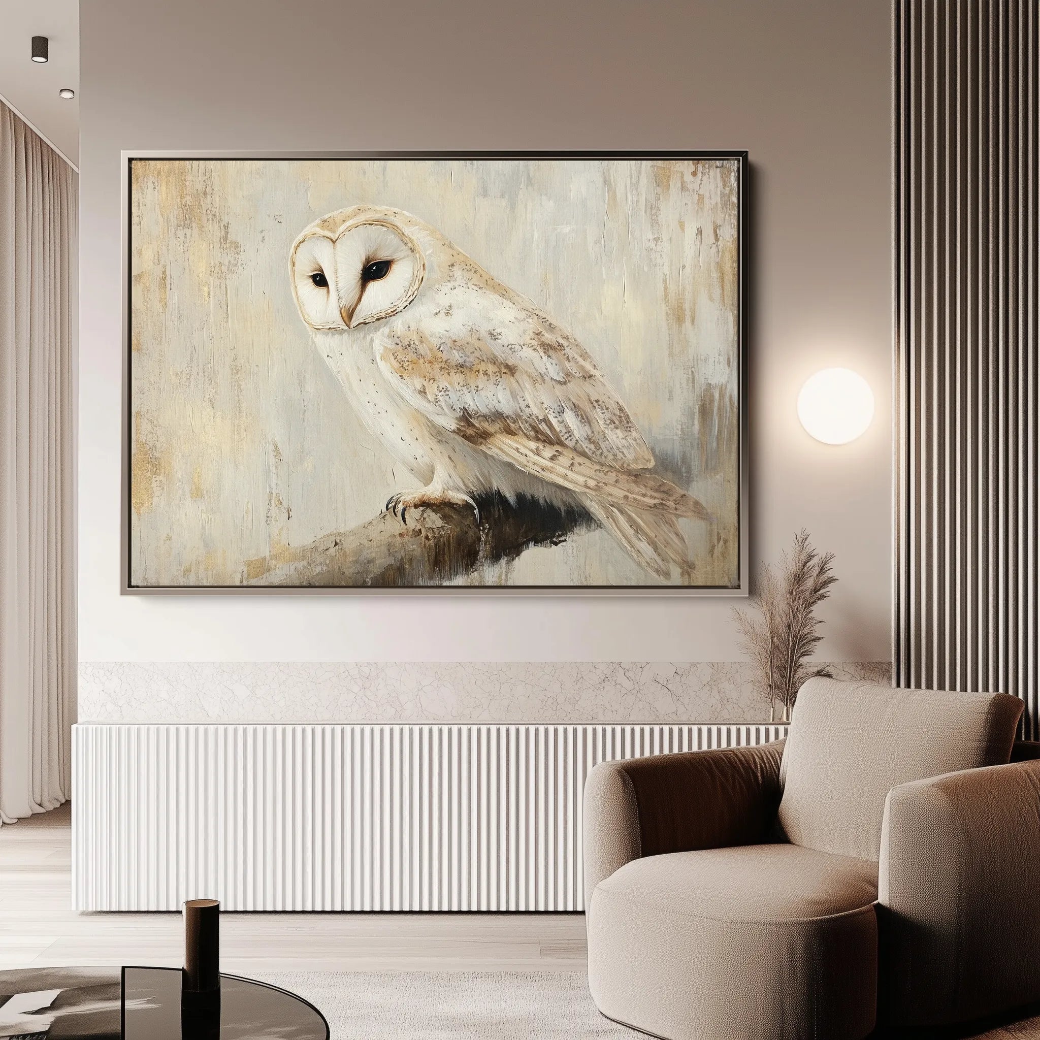 Animals 055 Canvas Art 18" x 24" / 45 x 60 cm / Black