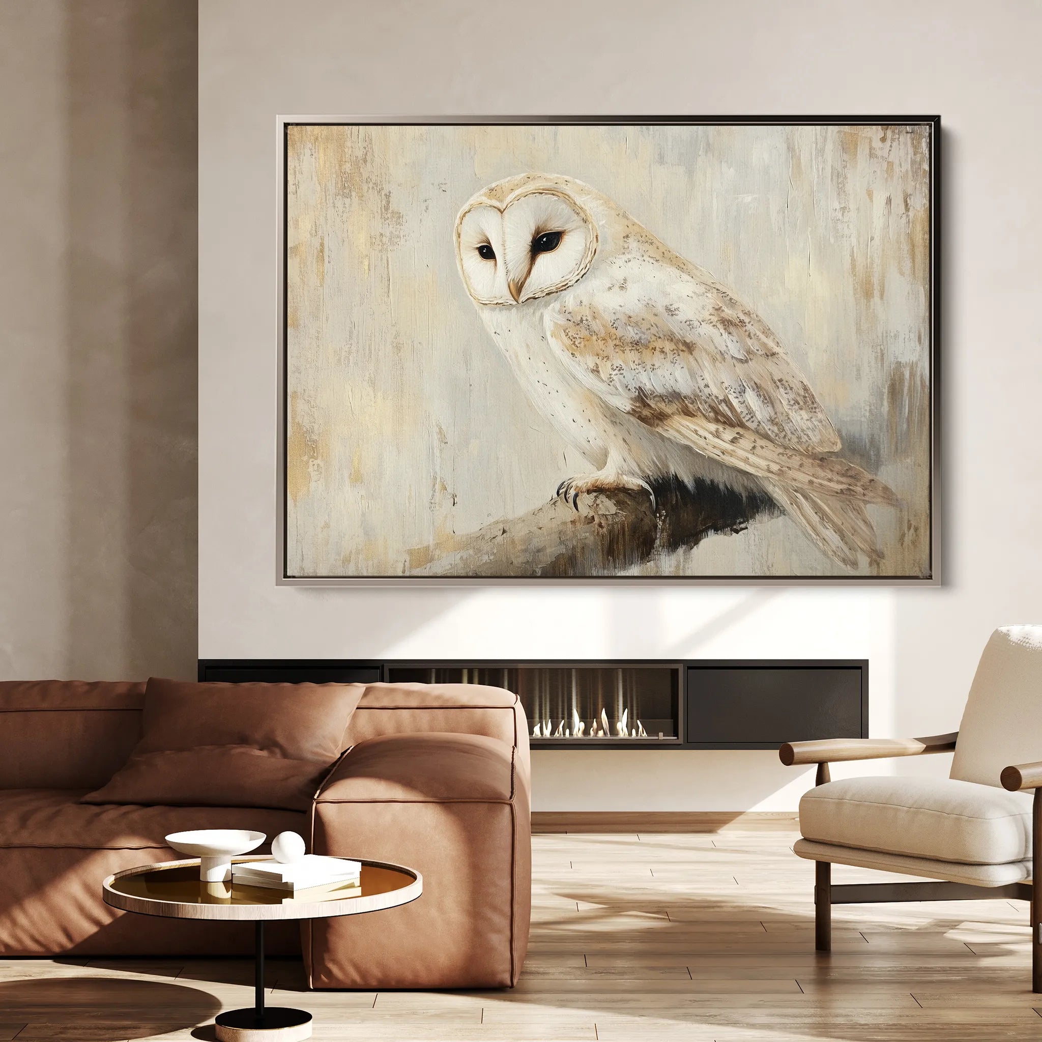 Animals 055 Canvas Art 18" x 24" / 45 x 60 cm / Black