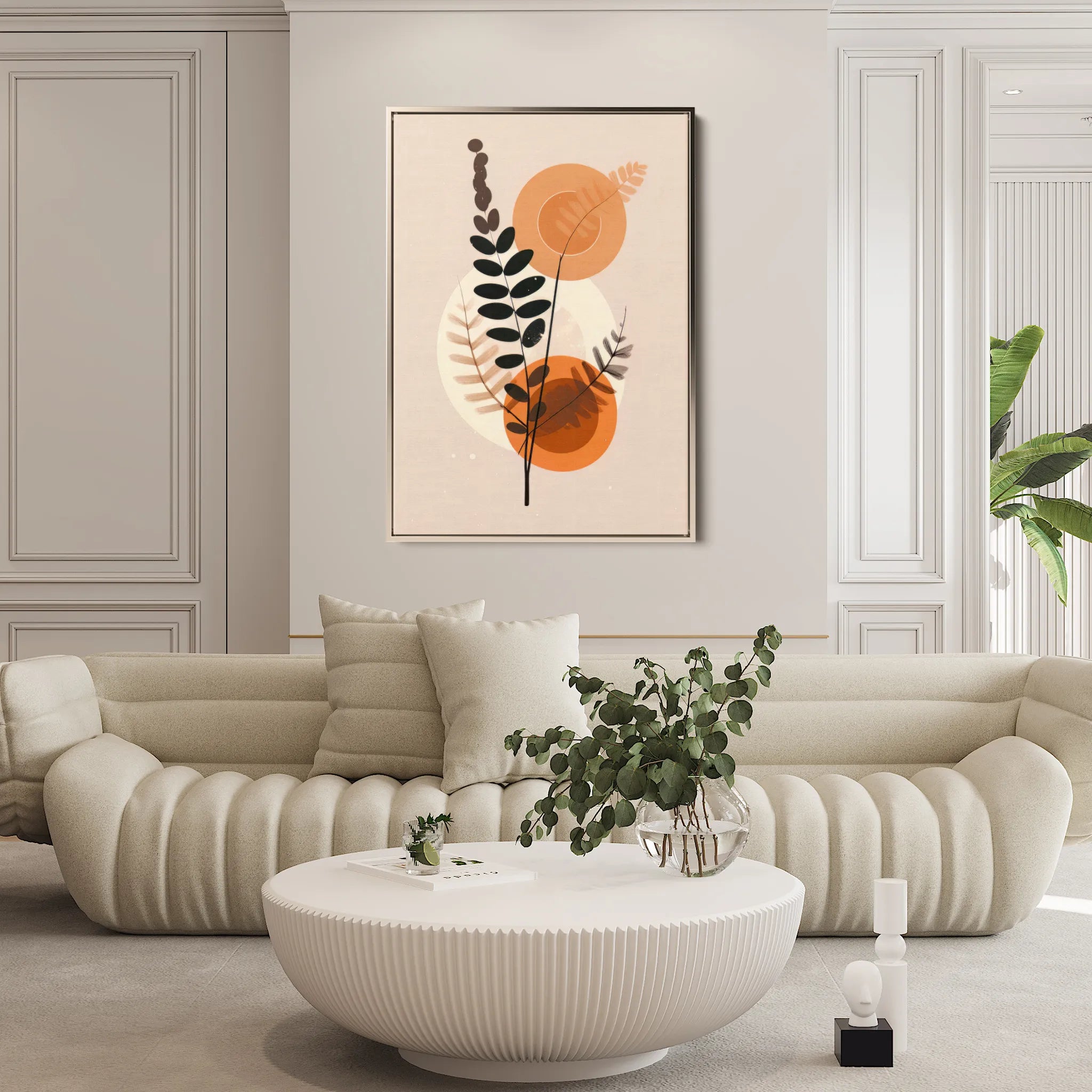 Boho 055 Canvas Art 18" x 24" / 45 x 60 cm / Black