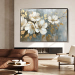 Floral 055 Canvas Art 18" x 24" / 45 x 60 cm / Black