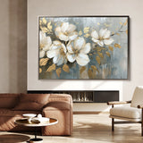 Floral 055 Canvas Art 18" x 24" / 45 x 60 cm / Black