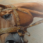 Horses 055 Canvas Art 18" x 24" / 45 x 60 cm / Black