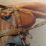 Horses 055 Canvas Art 60 x 40 cm / Black