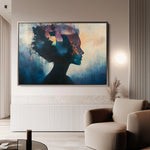 Portrait 055 Canvas Art 18" x 24" / 45 x 60 cm / Black