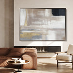 Abstract 056 Canvas Art 18" x 24" / 45 x 60 cm / Black