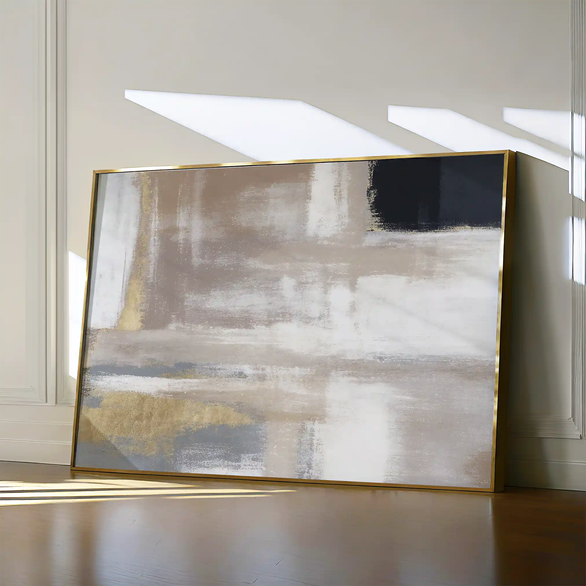 Abstract 056 Canvas Art 18" x 24" / 45 x 60 cm / Black