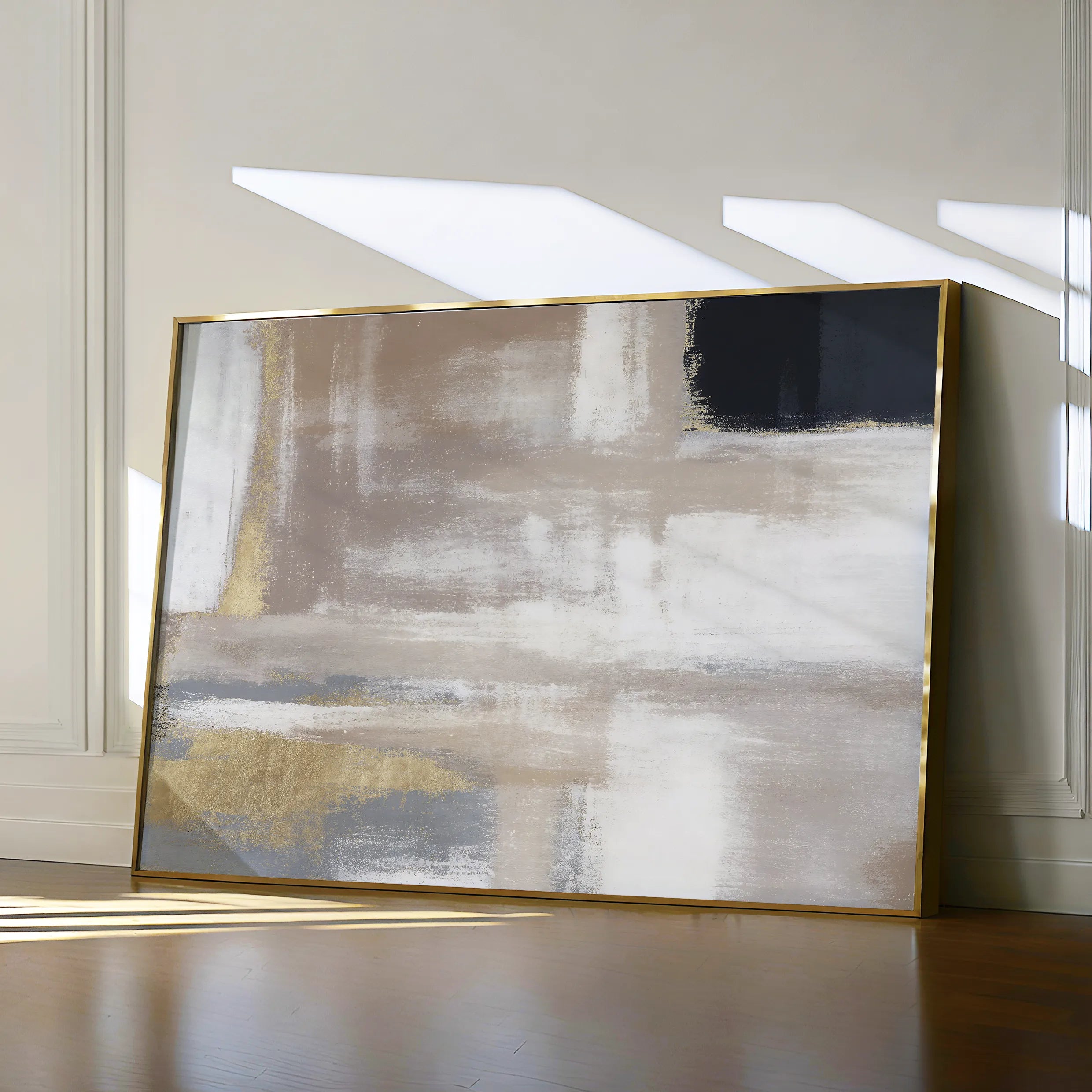 Abstract 056 Canvas Art 18" x 24" / 45 x 60 cm / Black