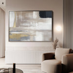 Abstract 056 Canvas Art 18" x 24" / 45 x 60 cm / Black