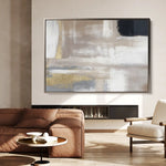 Abstract 056 Canvas Art 60 x 40 cm / Black